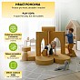 Designová modulární pohovka pro děti 150 cm, hořčicová