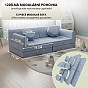 Designová modulární pohovka pro děti 150 cm, světle modrá