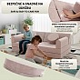 Designová modulární pohovka pro děti 150 cm, pudrová