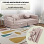 Designová modulární pohovka pro děti 150 cm, pudrová