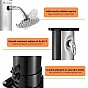 Zahradní solární sprcha 35 l, nožní sprcha, dešťová hlavice