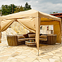 Zahradní stan nůžkový INSTENT BASIC 3x3 m + 2 bočnice, béžový