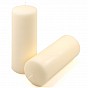 Krémová parafínová svíčka 20 cm, 80 h hoření, sada 6 ks