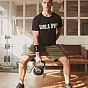Gorilla Sports kettlebell činka, plast, černá, 10 kg
