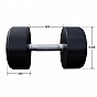 Gorilla Sports Jednoruční činky červeno/bílé, 2 x 22,5 kg