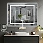 IREDA Koupelnové zrcadlo s LED osvětlením, 60 x 80 cm