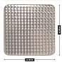 Bistro stolek skládací, čtvercový, hliníkový, 60 x 60 cm