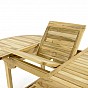 Zahradní set rozkládací stůl a 4 skládací židle, masiv teak