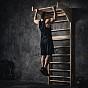 Dřevěné žebřiny s hrazdou 220 cm, nosnost 170 kg