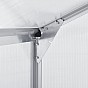 Polykarbonátový skleník 253 × 190 cm (4,75 m²) se základnou