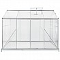 Polykarbonátový skleník 253 × 190 cm (4,75 m²) se základnou