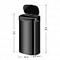Automatický bezdotykový odpadkový koš 60 l – černý