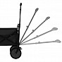 Skládací přepravní vozík, černý, 100 kg, 92x53x102 cm