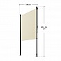 Svislá markýza na balkon 100x228-316 cm, UV ochrana, béžová