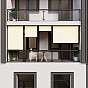 Svislá markýza na balkon 100x228-316 cm, UV ochrana, béžová