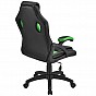 Ergonomická kancelářská židle, černá/zelená, nastavitelná