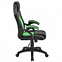 Ergonomická kancelářská židle, černá/zelená, nastavitelná