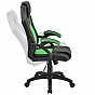 Ergonomická kancelářská židle, černá/zelená, nastavitelná