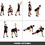 Gorilla Sports kettlebell činka, pogumovaný povrch, 28 kg