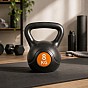 Kettlebell 8 kg plastový s cementovou výplní