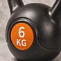 Kettlebell 6 kg plastový s cementovou výplní