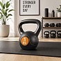 Kettlebell 5 kg plastový s cementovou výplní