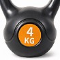 Kettlebell 4 kg plastový s cementovou výplní