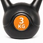 Kettlebell 3 kg plastový s cementovou výplní