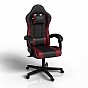 Herní a kancelářská židle k PC, černo-bordó