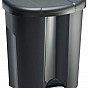 TRIO Odpadkový koš, 2 x 15 L + 1 x 10 L, plast, černý/šedý