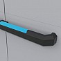 LINEAR TALL skříň, 173 x 68 x 39 cm, černá + světle šedá