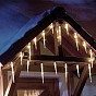 NEXOS Vánoční osvětlení rampouchy, studená bílá, 8 funkcí