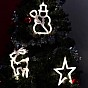 Vánoční LED dekorace, hvězda, sněhulák, sob, mrazivý efekt
