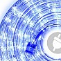 LED světelný kabel 240 diod, 10 m, modrý
