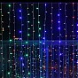 VOLTRONIC Vánoční světelný závěs 300 LED, 3 x 3 m, barevný