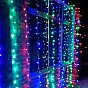 VOLTRONIC Vánoční světelný závěs 300 LED, 3 x 3 m, barevný