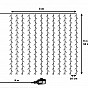 VOLTRONIC Vánoční světelný závěs 3x6 m, barevný, 12 pramenů