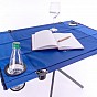 Divero Skládací kempingový stůl, 80 x 50 cm, modrý