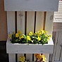 Květináč ve stylu euro palety, 72 x 39 x 14 cm