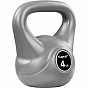 Movit Kettlebell činka, 4 kg, šedá/černá