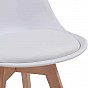MIADOMODO Sada jídelních židlí, bílá, 4 kusy
