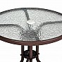 Bistro stolek se skleněnou deskou