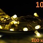 Vánoční LED řetěz 10 m, 100 diod, teple bílý