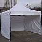 Zahradní párty stan DELUXE, boční stěny, 3 x 3 m, bílý