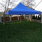 Zahradní párty stan DELUXE 3 x 3 m, boční stěny, modrý