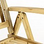 Sada zahradní skládací židle dřevěná DIVERO, 2 ks