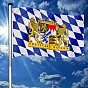 FLAGMASTER® Vlajkový stožár vč. vlajky Bavorsko, 650 cm