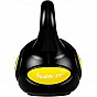 MOVIT Kettlebell činka - 4 kg, černá/žlutá