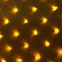 Vánoční LED světelná síť 1,5 x 1,5 m, 100 diod, teple bílá