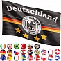 FLAGMASTER fotbalová vlajka Něměcko, 120 x 80 cm